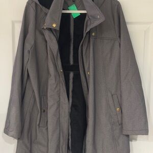 Gray Coat with Gold Accents